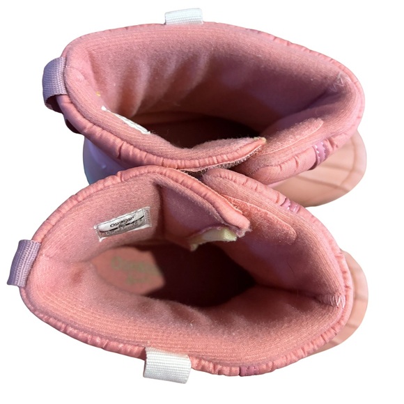 OshKosh B’gosh Pink Winter Snow Boots Girls Size 10 - Picture 6 of 6